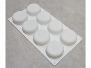 Forma silikonowa biała okrągłe ciastko 8szt (EBB1305P)