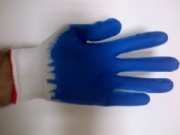 Rękawice Ogrodowe robocze pomaranczowe niebieskie  MJ8105