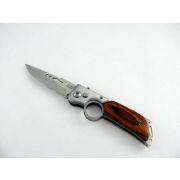 Scyzoryk nóż boczny sprężynowy 21cm drewno (MB-9236_ETL788P)