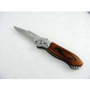 Scyzoryk nóż boczny sprężynowy 21cm drewno (MB-9240_ETL793P)