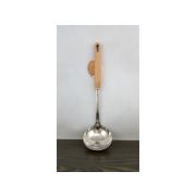 Chochla stalowa 34cm z drewnianą rączką (MB-8988)