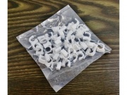 Uchwyt do kabli z gwoździem 10mm 50szt biały (MB-10313_10mm_ETL00101P_ETL101P)