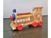 Edukacyjna drewniana zabawka lokomotywa (MB-14185)