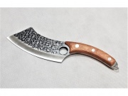Podgięty nóż kuchenny rękojeść w kolorze drewna (EKW1071J)