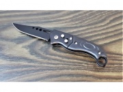 Scyzoryk nóż boczny 16cm czarny wzór owal (MB-14181_ETL772_ETL783P)